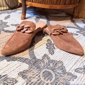 Brown Suede Women's Loafers